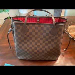 Authentic Louis Vuitton Damier Ebene Neverfull MM